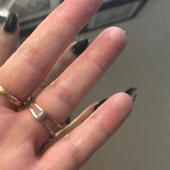 🌸 Gold plated ring with cubic zircon - Picture 2 of 2